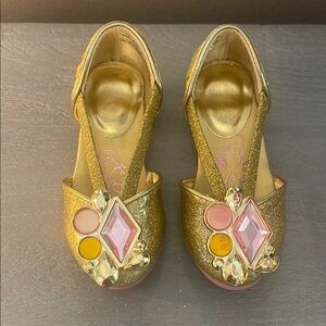 Disney Gold and Pink Heels with Jewel Embellishments - Belle